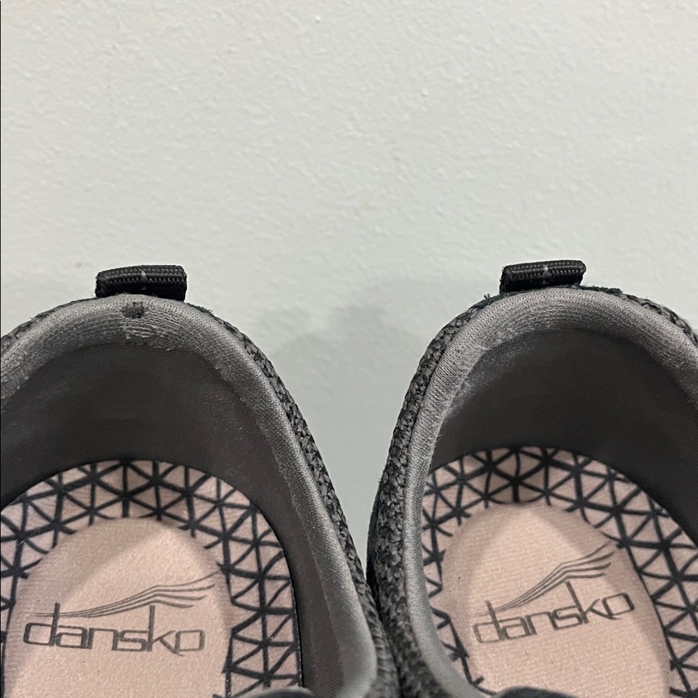 Dansko Paisley Black Suede Leather Walking Shoes Womens 41 wide (US 10.5) - Picture 9 of 11